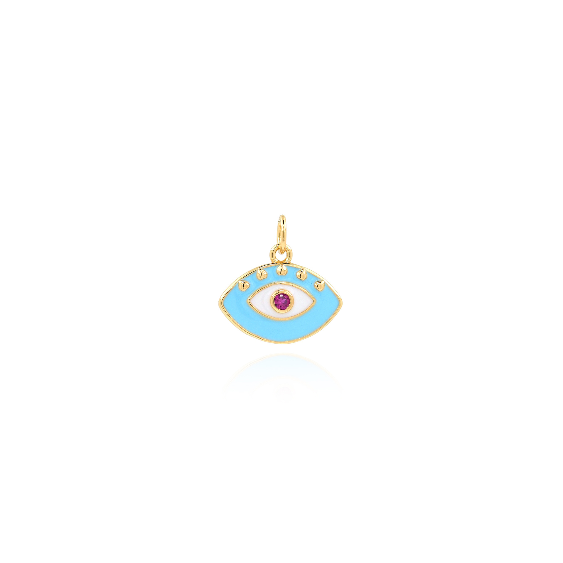 Title 16, 18K Copper Plated Oil Dropping Eye Pendant – A ...