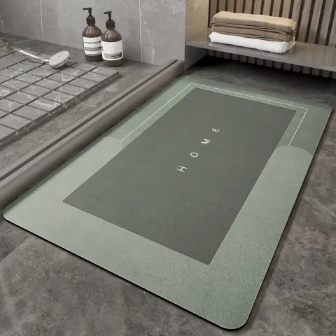 Cushion Bathroom Sliding Door Floor Foot Mat