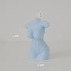 Girl Body Candle Scene Decoration Shot Props Aromatherapy Candle - Blue - View 1