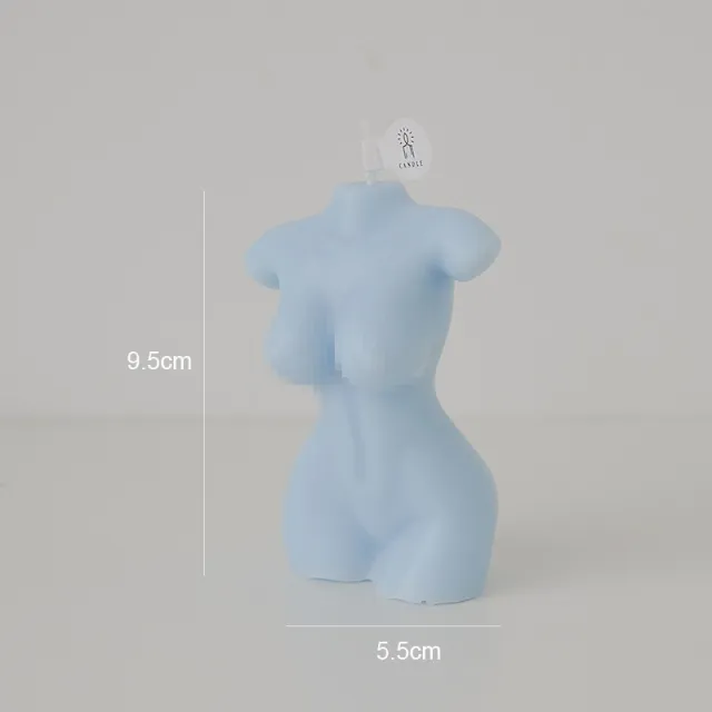 Girl Body Candle Scene Decoration Shot Props Aromatherapy Candle Blue - Shop at LoveMi