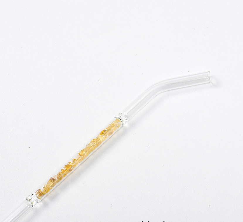 Title 7, Natural Crystal Gravel Glass Straws