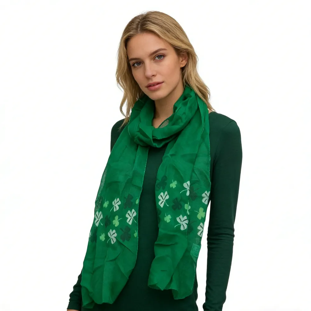 Olive Printed Scarf 2-Pack - Earth Tone