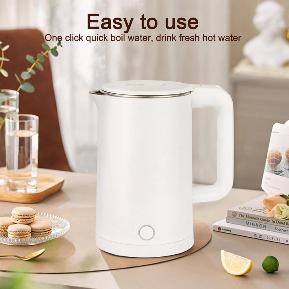 Cordless Electric Kettle 2L 1500W Stainless Steel Jug Overheat Protection 360 — image 11