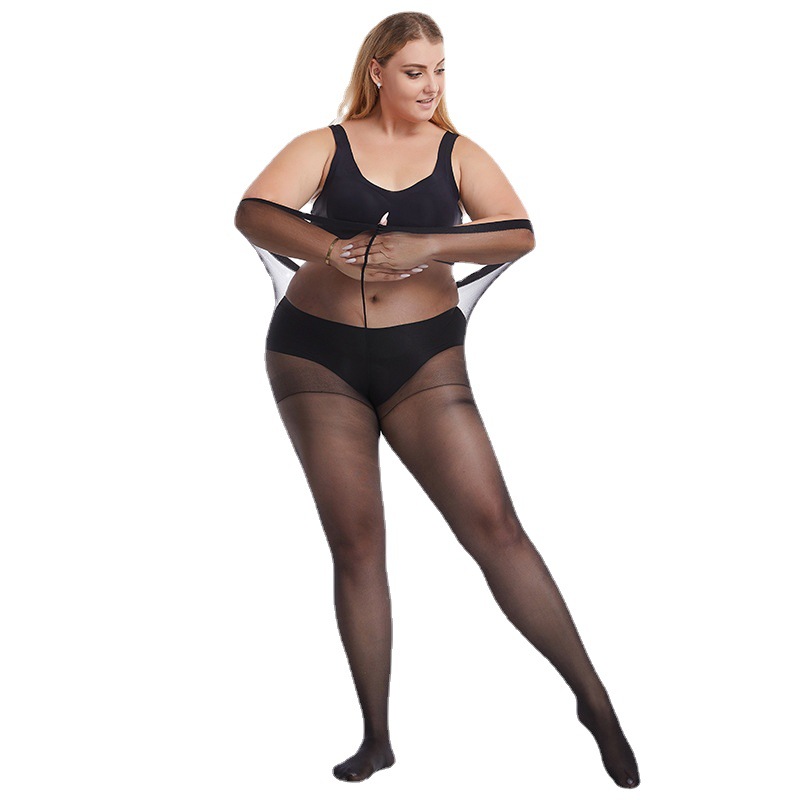 Women's Fashion Simple And Breathable Stretch Thin Super Plus Size Stockings - Image 6