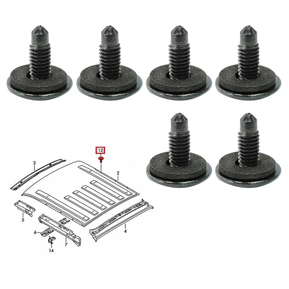 15X Car Blanking Screw Bolts Roof Rack Holes FOR Vauxhall Vivaro Renault Trafic — image 6