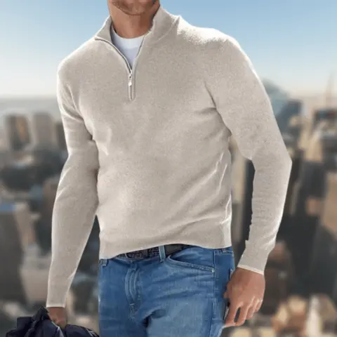 Long-sleeved Bottoming Shirt Autumn and Winter Men's Cardigan