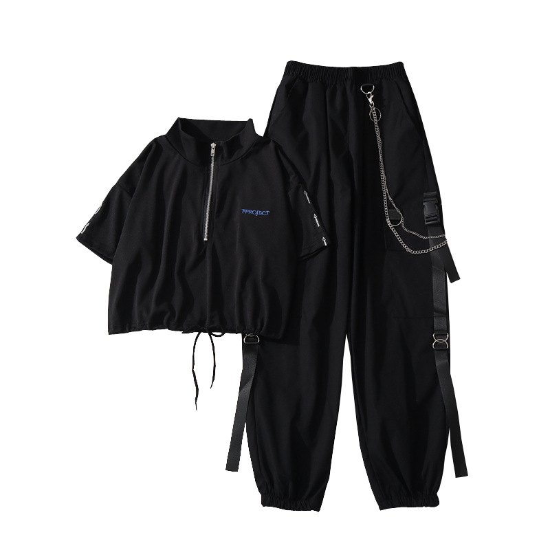 Short-sleeved T-shirt Casual Two-piece Suit