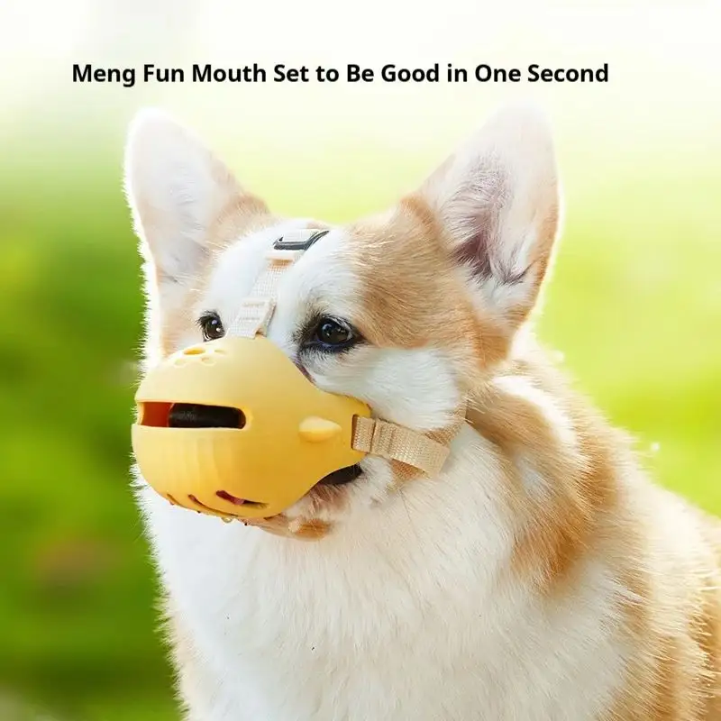 Portable Dog Muzzle Breathable Anti-Biting Mouth Cover