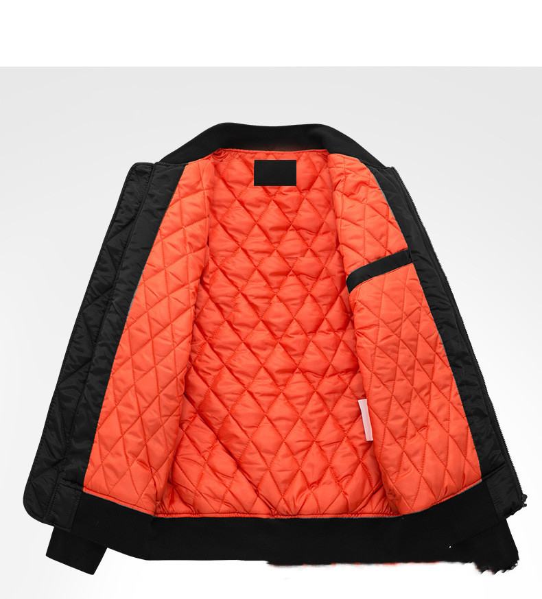 Jacket Flight Suit Plus Size Windproof Quilted Casual