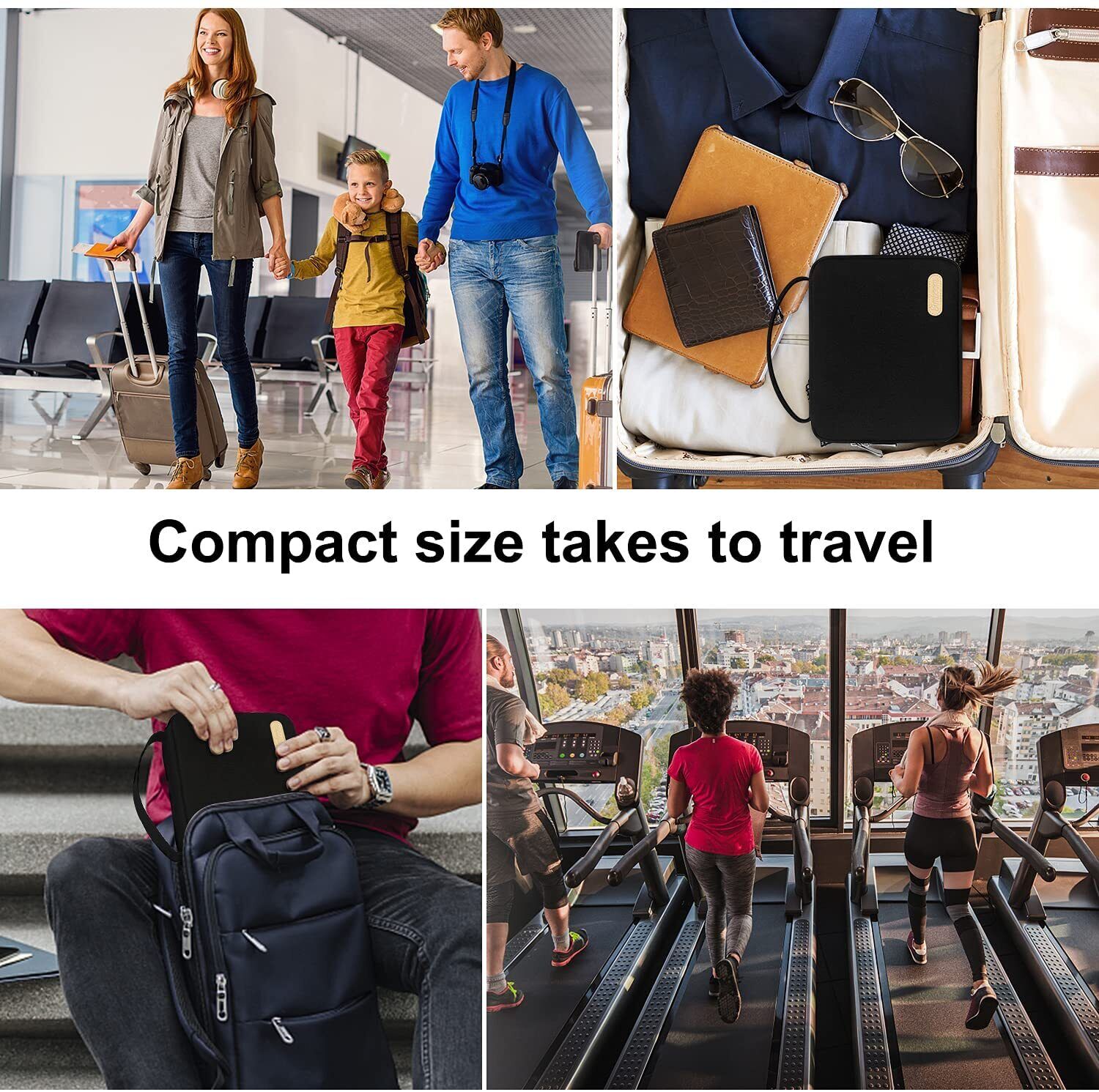 Portable Watch Strap Band Organizer Storage Bag Holder Travel Case Women Men---grey