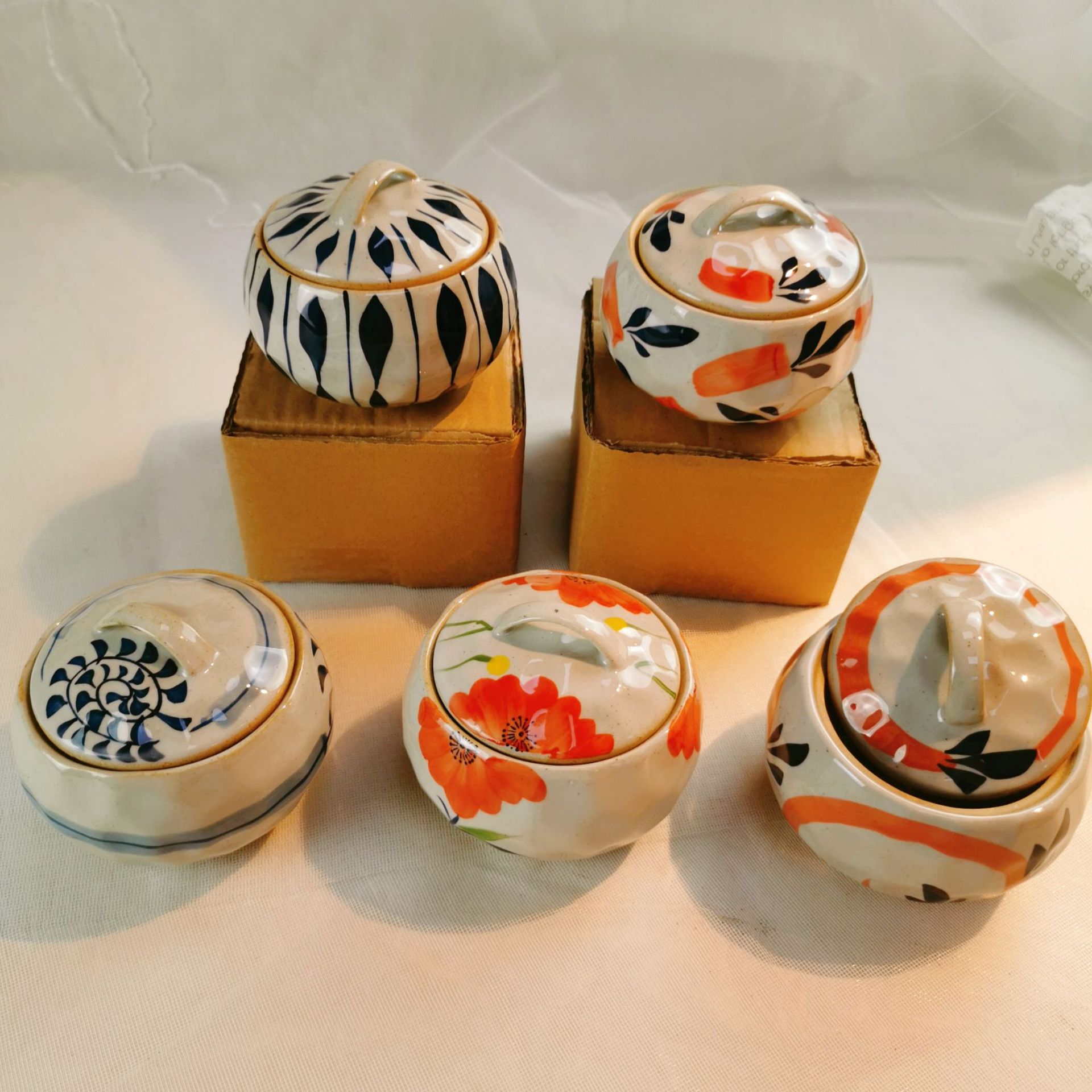 Household Ceramic Soup Pot With Lid Stew