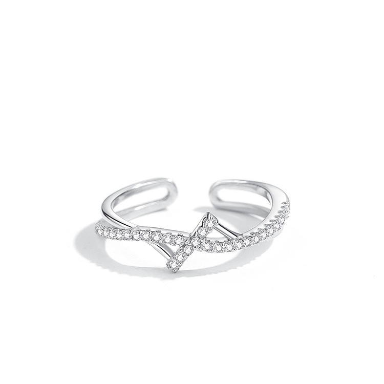 Title 2, Womens Sterling Silver Intertwined Lightning R...