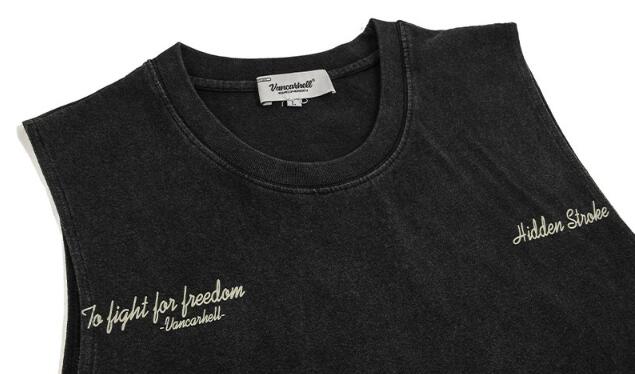 Title 8, T-shirt imprimé délavé pour hommes