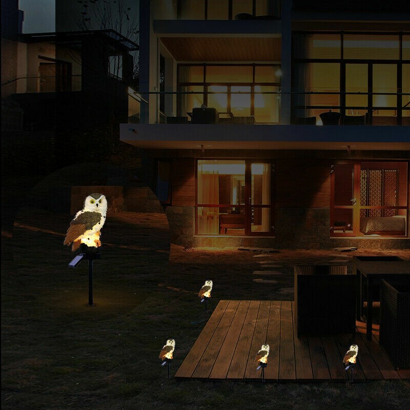 Solar Owl Garden Light Outdoor Waterproof LED Lawn Lamp For Pathway Yard Patio — image 10