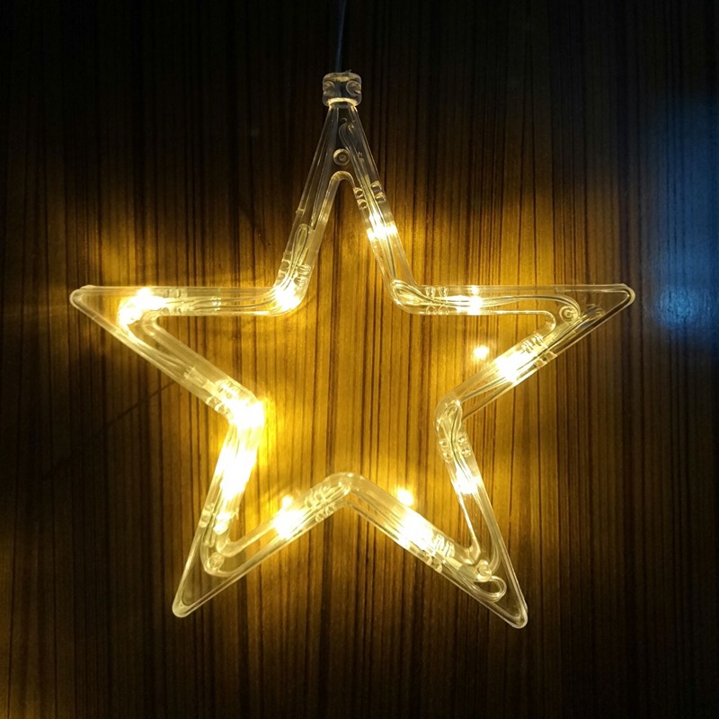 Christmas Lights LED Fawn Bells Pine Tree Stars Moon Shaped Decorative Lights — foto 4