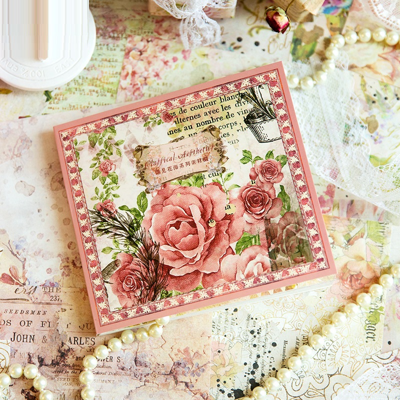 Meet Flower Sea Series Butterflies And Plants Journal Decorative Source Material