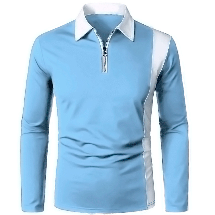 Title 5, Camisa masculina com color blocking e gola de l...