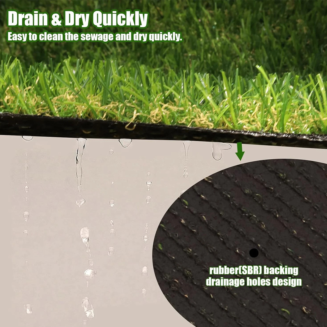 12M Artificial Grass Garden Turf Offcut Roll End Realistic Lawn Fake Carpet Mat — image 10