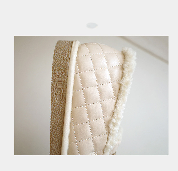 Plus Velvet Warm Cotton Shoes Flat One-legged Peas