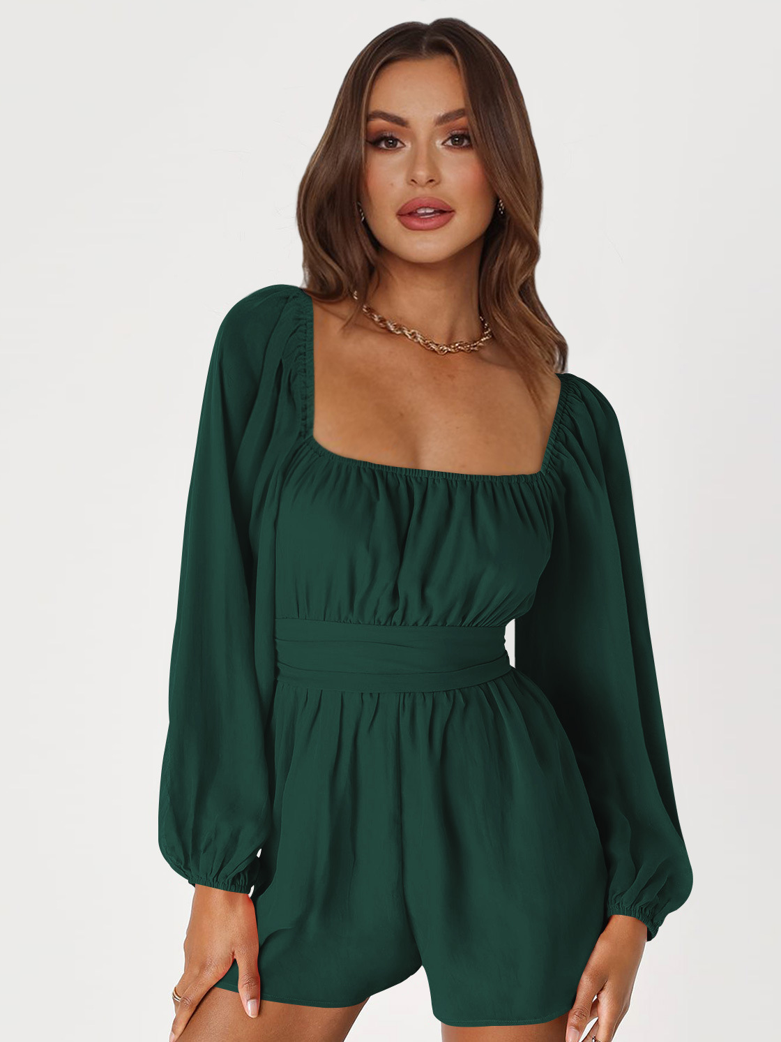 Long Sleeve Lantern Jumpsuit, picture 7 of 7