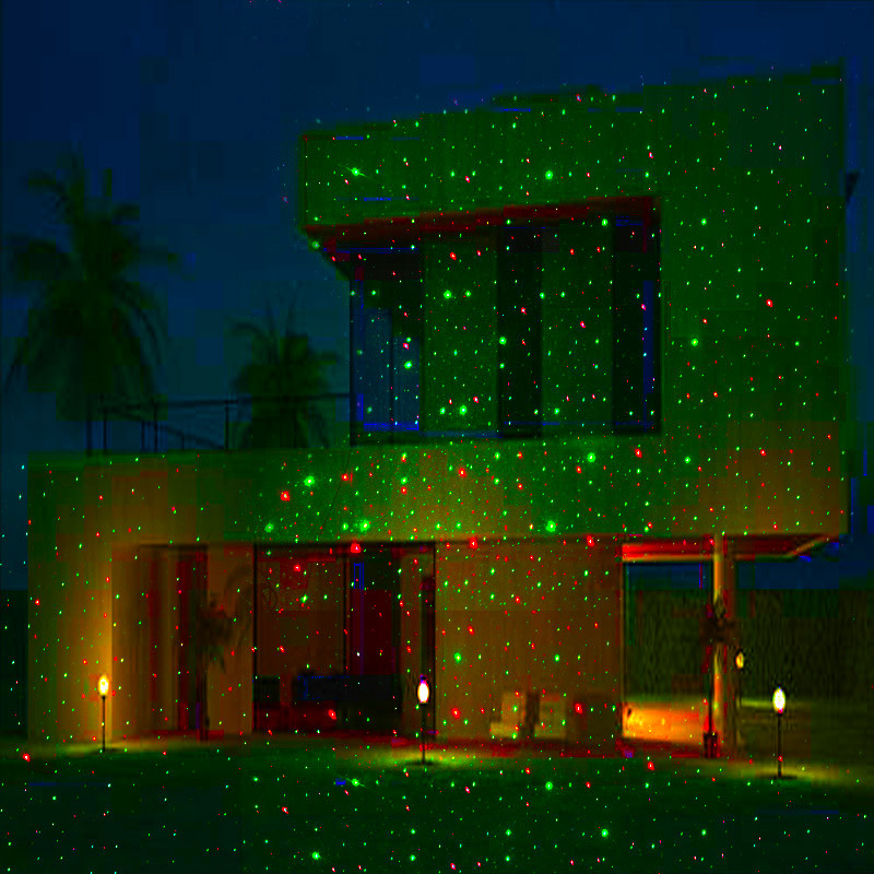 Christmas Laser Projector 8 Patterns LED Lights With Remote