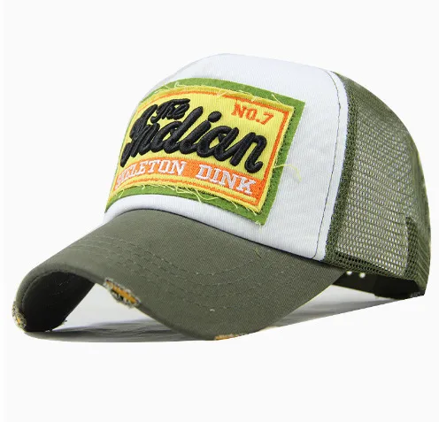 Fashion Stick Mesh Baseball Cap Green - Shop at LoveMi