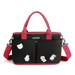 New Korean Style Portable Mother And Baby Bag For Girls With Multi-function And Large Capacity - Black - View 1