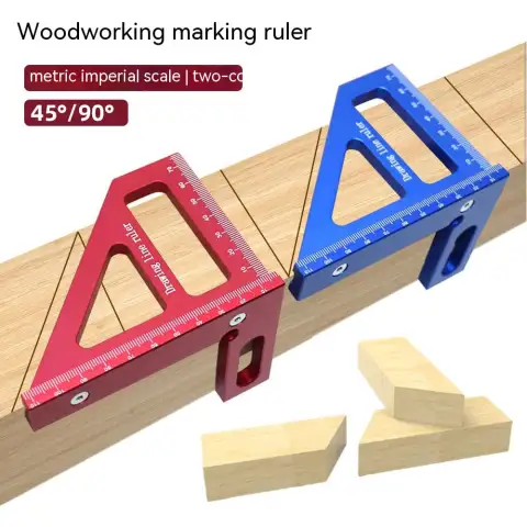 Aluminum Alloy Ruler Woodworking Angle Lineation