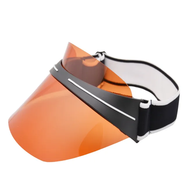 Sunglasses, Caps Anti ultraviolet Canopy Cycling Sun proof And Sun shading Lenses Orange - Shop at LoveMi