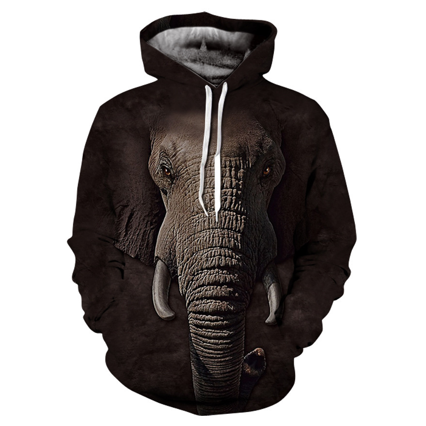 3d Digital Printing Men's Hooded Pullover Sweater