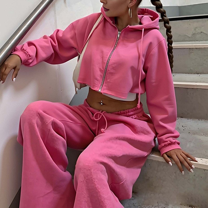 Women's Sports Suit Casual European And American Style Amazon Trendy Women's Fashion Versatile Long Sleeve Sweatshirt