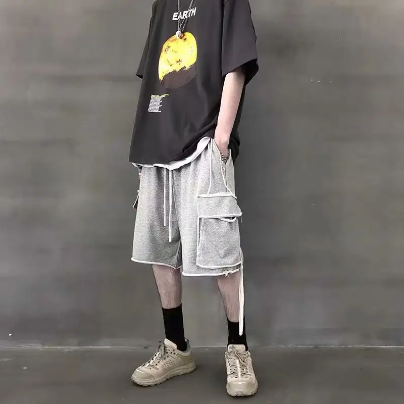Large Loose Tooling Sports Street Trend Hip Hop Tide Brand Bf Harajuku Style