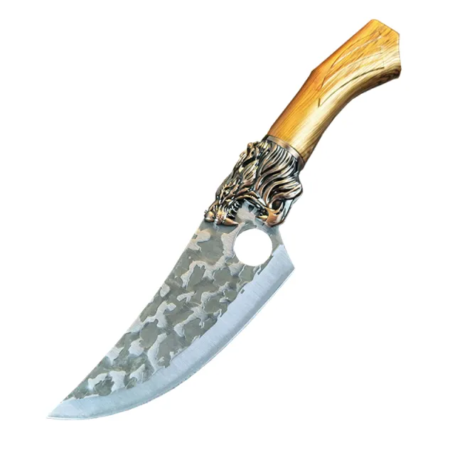 Forging Outdoor Wolf Head Slaughtering Knife Knife - Shop at LoveMi