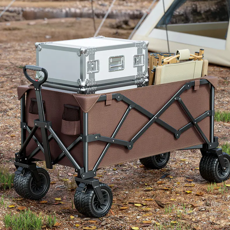 Camping Cart Foldable Outdoor Hand Push Picnic