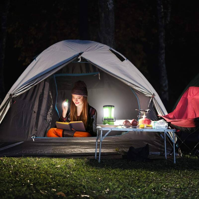 3 In 1 Camping Lantern With 2 Detachable Torches, Dual Power USB D Battery — image 5