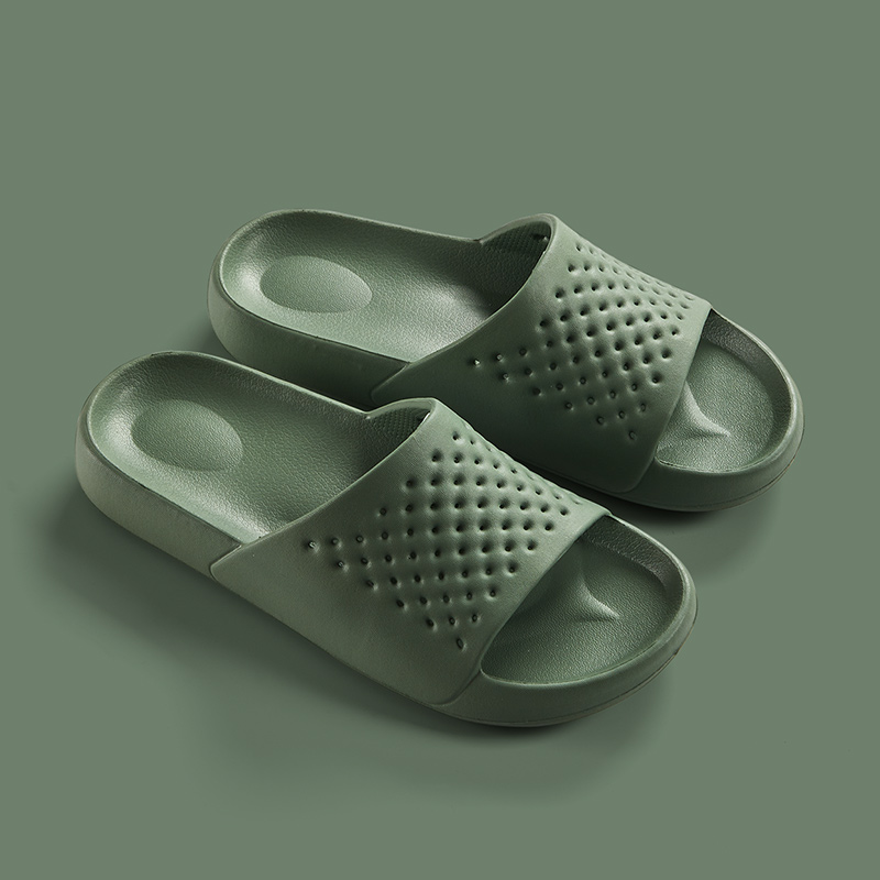 Non Slip And Deodorant Bathing Household Mute Household Sandals And Slippers Women Green - Shop at LoveMi