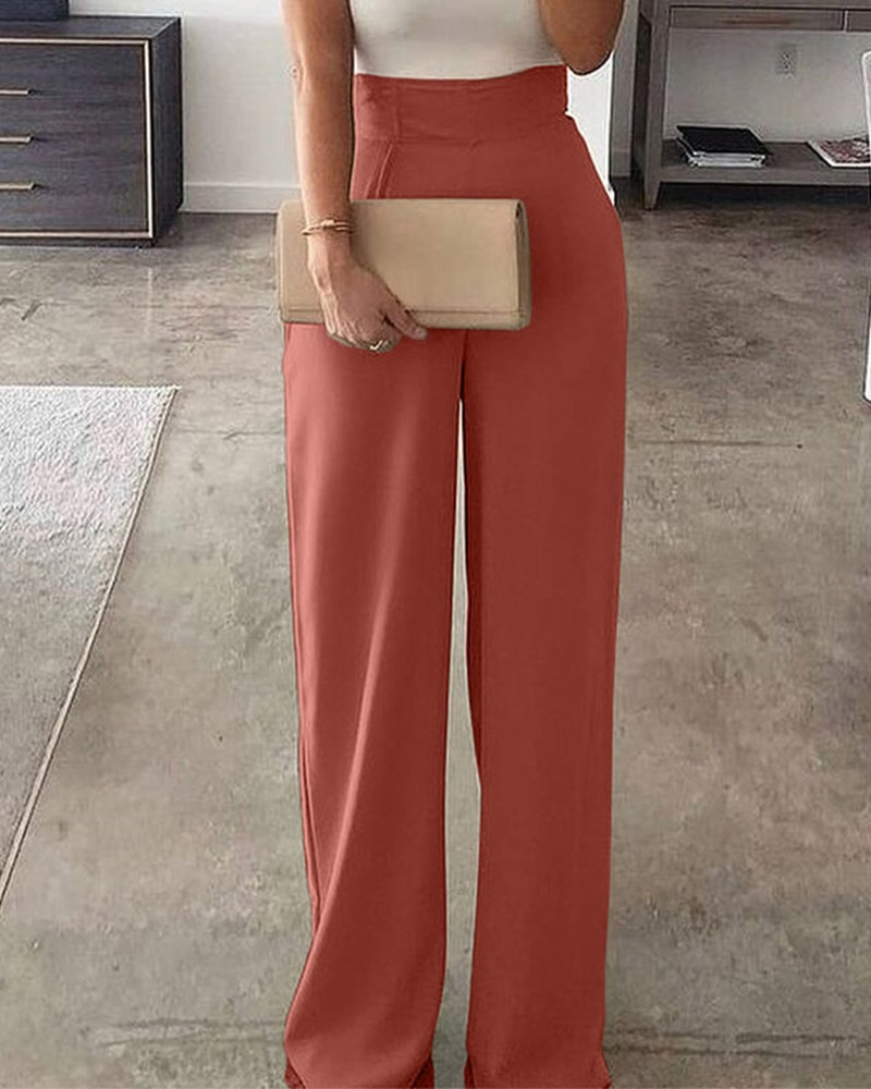 Title 2, Casual damesjumpsuit, elegante patchwork, wijde...