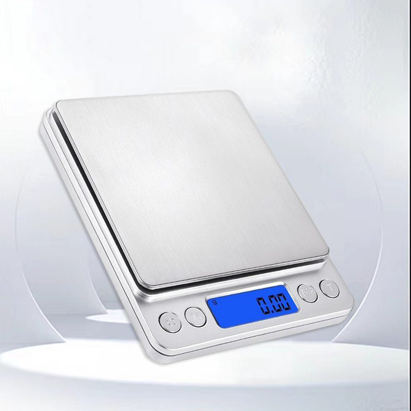 I2000 Electronic Scale, Stainless Steel Scale, Household Jewelry Scale, 3kg Baking Scale, Coffee Gram Scale, Kitchen Electronic Scale 2