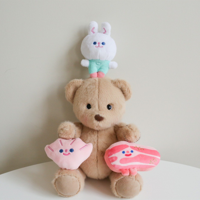 Pork Belly White Rabbit Shell Portable Pet Sounding Toy