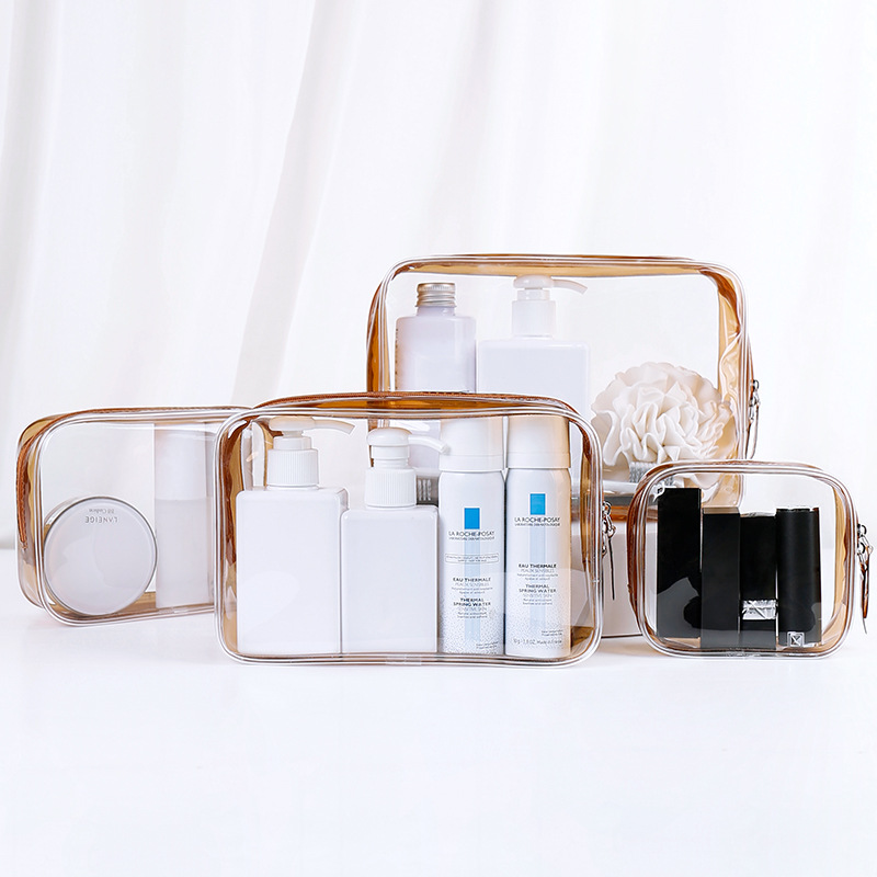 Pvc Transparent Cosmetic Bag Large-capacity Multi-function