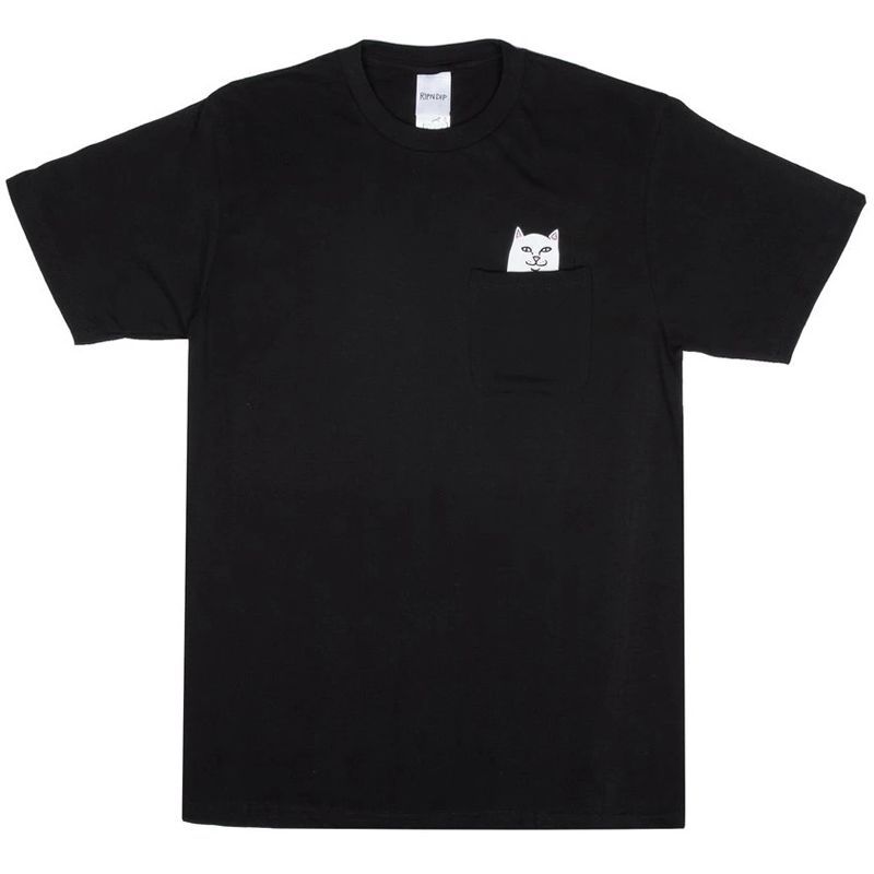 Title 5, Middle Finger Base Cat Pocket Short Sleeve