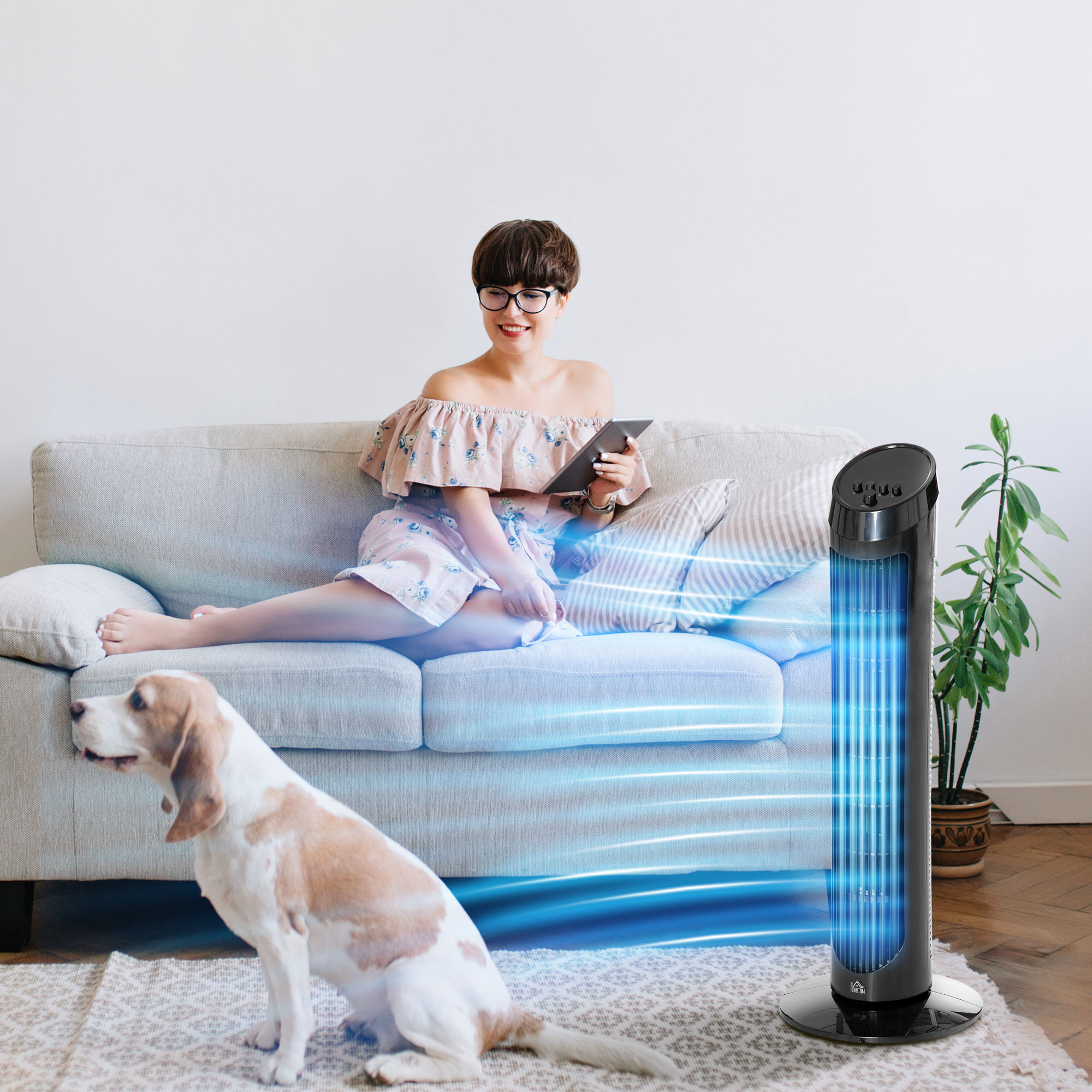 Tower Fan For Bedroom Cooling, 30 Inch Electric 70 Oscillating Fan With 3 Speed Settings, Standing Floor Fan For Home Office Indoor, Black This Product Is Prohibited From Sale On Amazon.