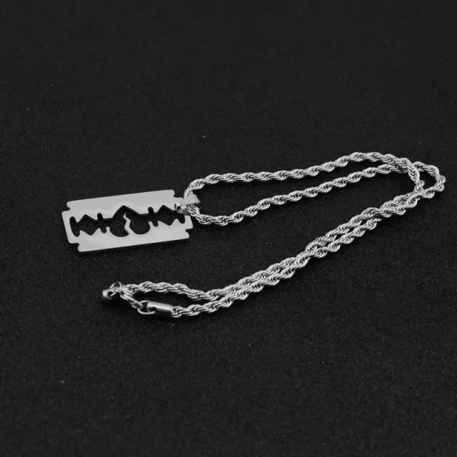 Titanium Steel Blade Necklace Pendant Heart Blade - Shop at LoveMi