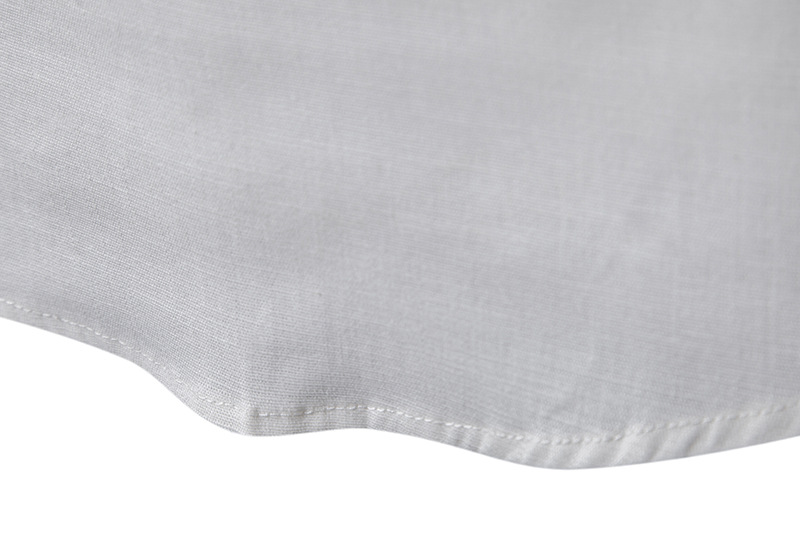 Men's Cotton Linen Shirts Long Sleeve Solid Color - 66