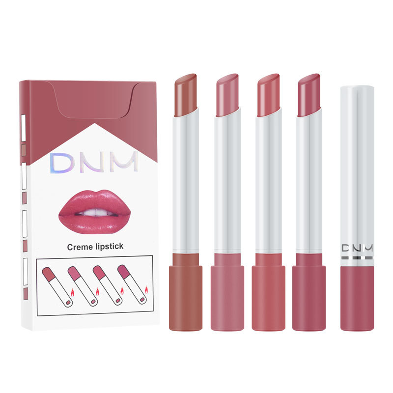 Four Makeup Set Non stick Cigarette Pipe Thin Lipsticks Moisturize - Shop at LoveMi