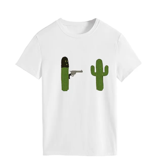 Fashion New Simple Top Women's T shirt Loose Round Neck Short Sleeves White Color Picture - Shop at LoveMi