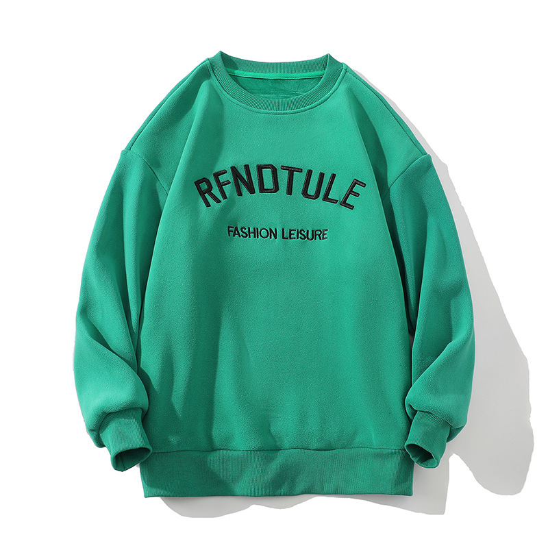 Autumn And Winter Long Sleeved Men's Shoulder Off Plush Warm Casual Wear