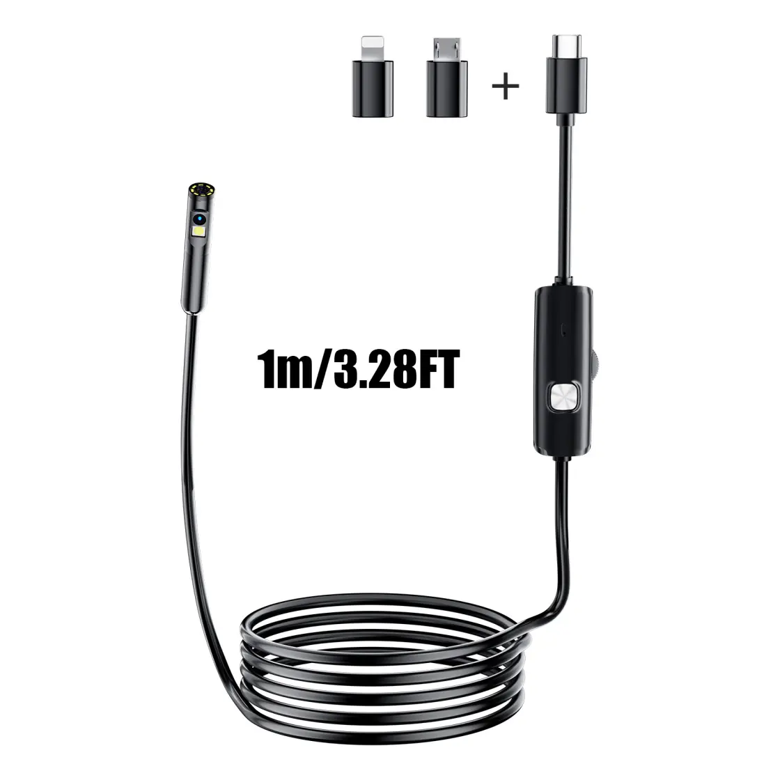 Lighted Endoscope Dual Camera, 1920P HD