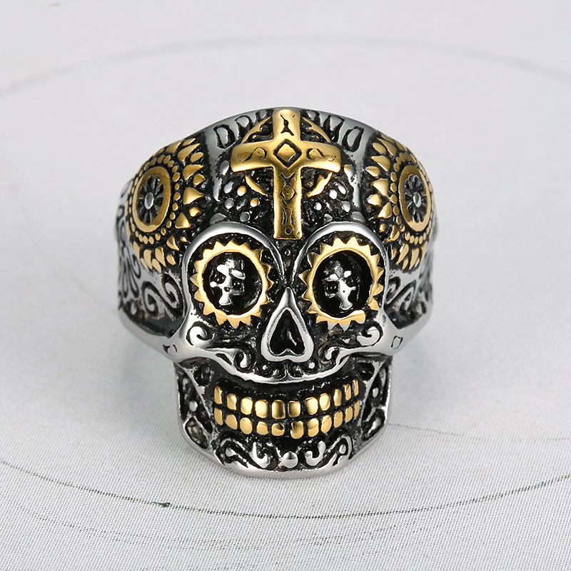 Title 5, Skull Ring European And American Personality St...