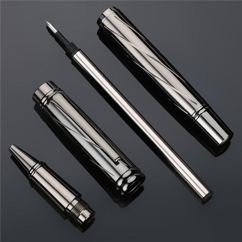 Title 2, High Quality Luxury All Metal Ballpoint Pen Silver